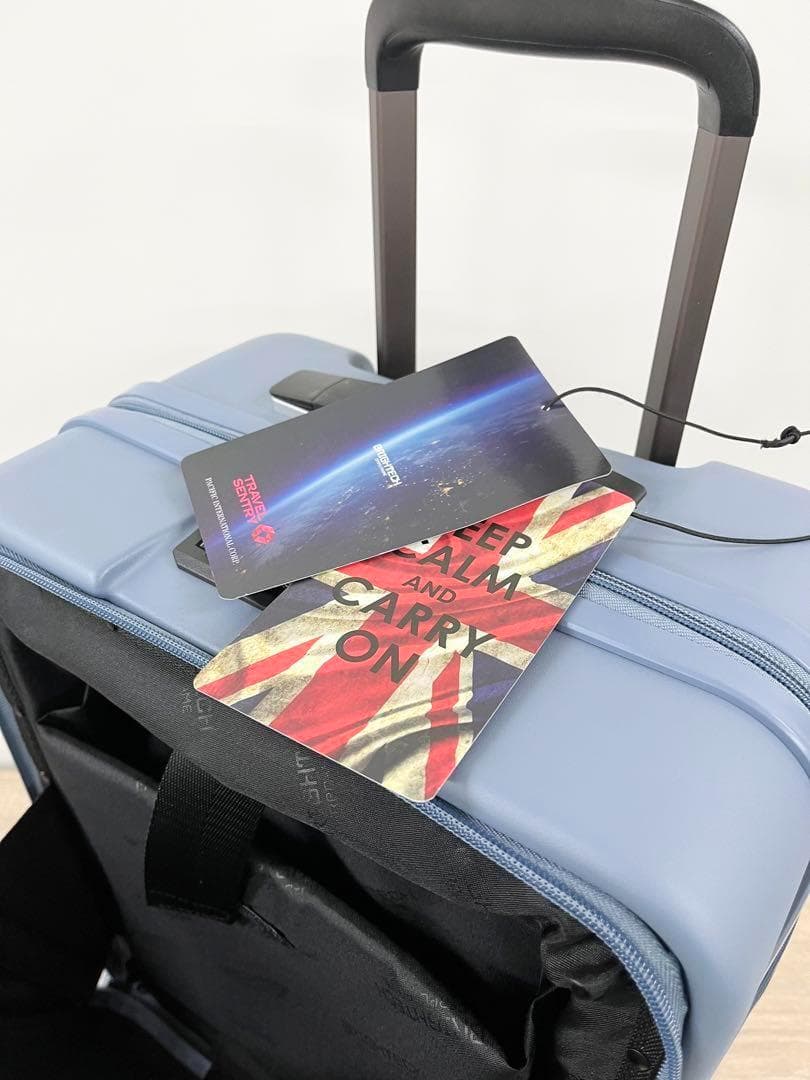 ブライテック BRO-18 機内持ち込み ストーンブルー　ストッパー付き