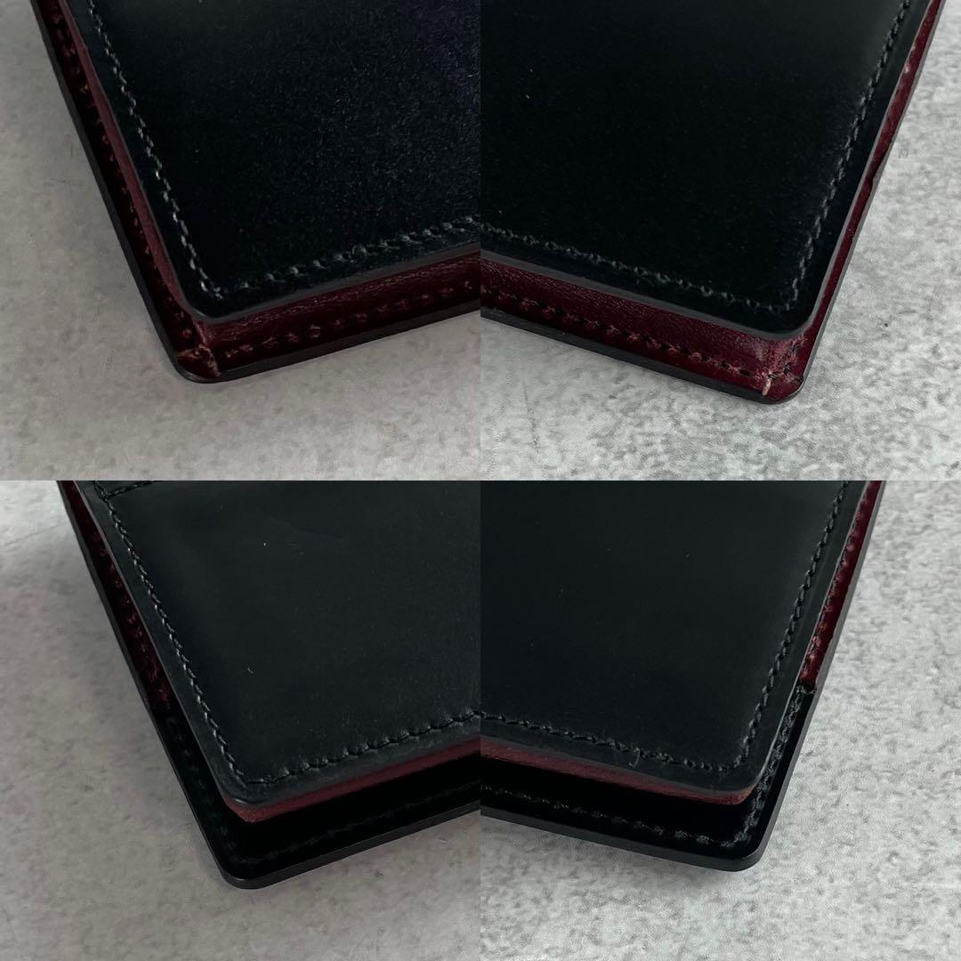 極美品✨ ココマイスター ケース コードバン メンズ 箱付き ブラック系