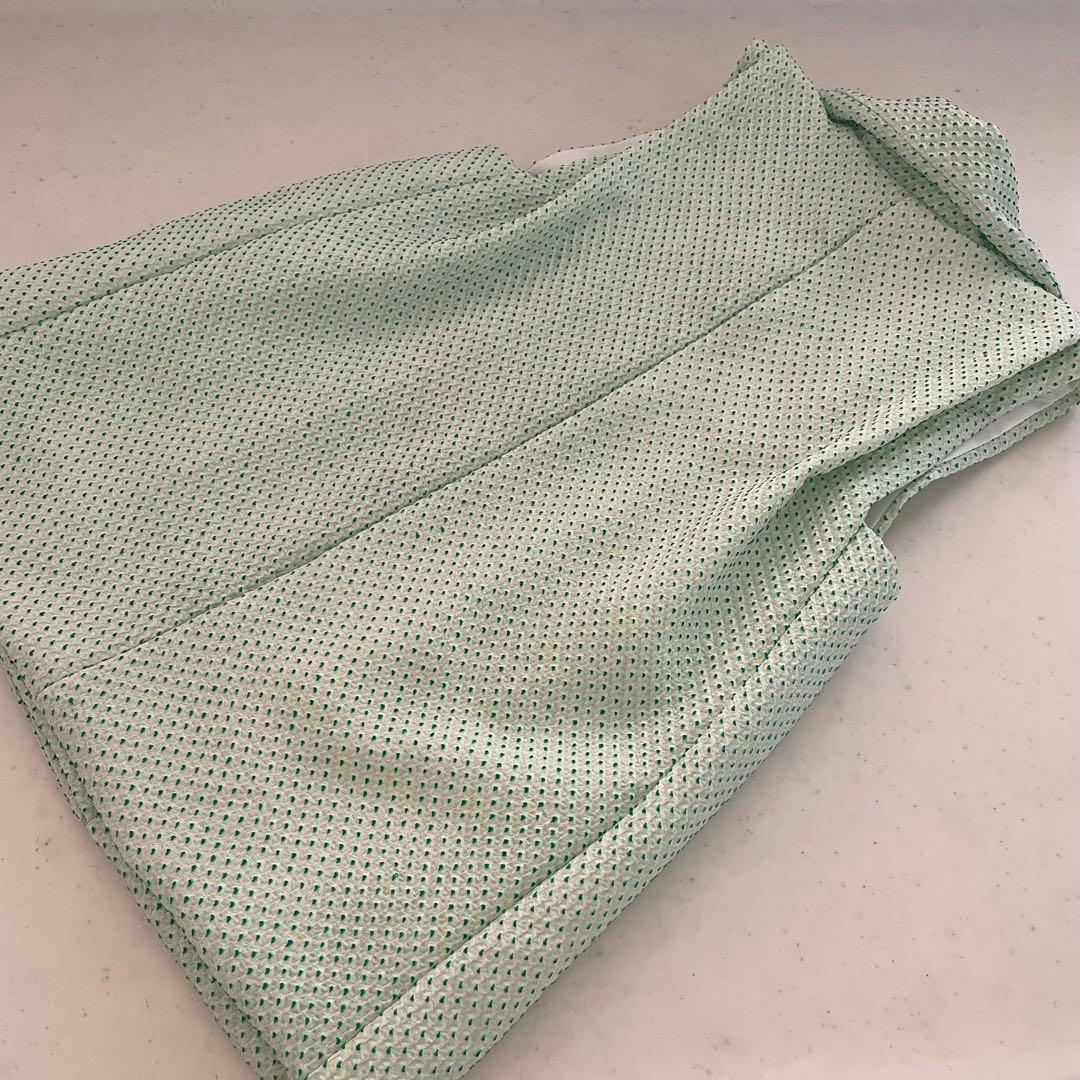 七五三　3歳　正絹　総絞りの被布　　ハンドメイド　巾着付き