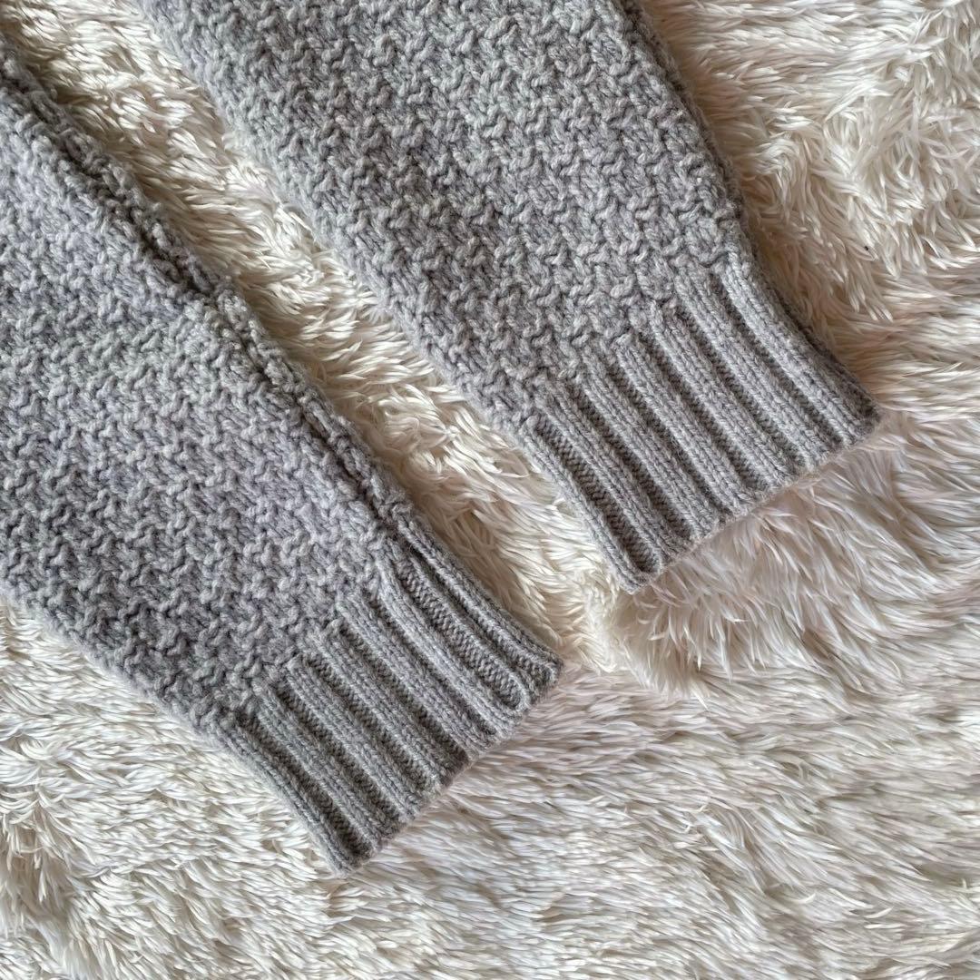 最上級ライン✨ジョンスメドレー ケーブル編み タートルネック　メリノウール