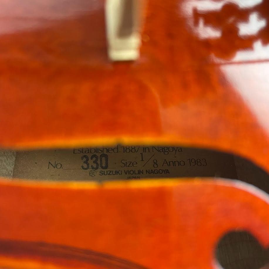 極美・極虎●鈴木バイオリン● No.330 1/8 黄金期 1983年製 上位