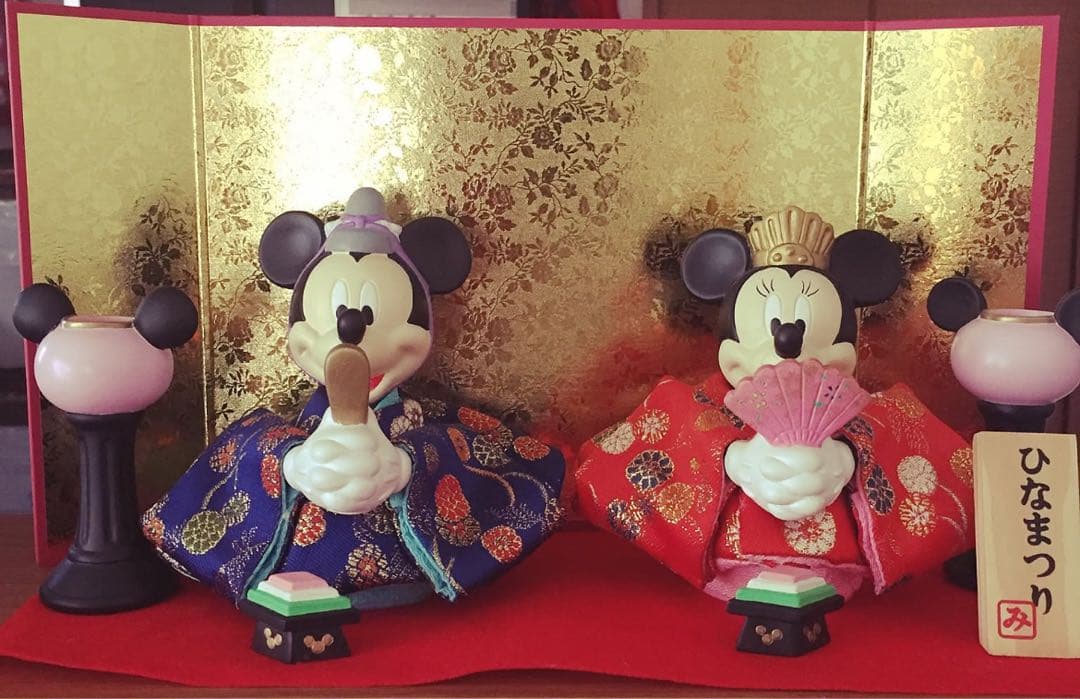 【ディズニーひな祭り】ミッキー・ミニーお雛様
