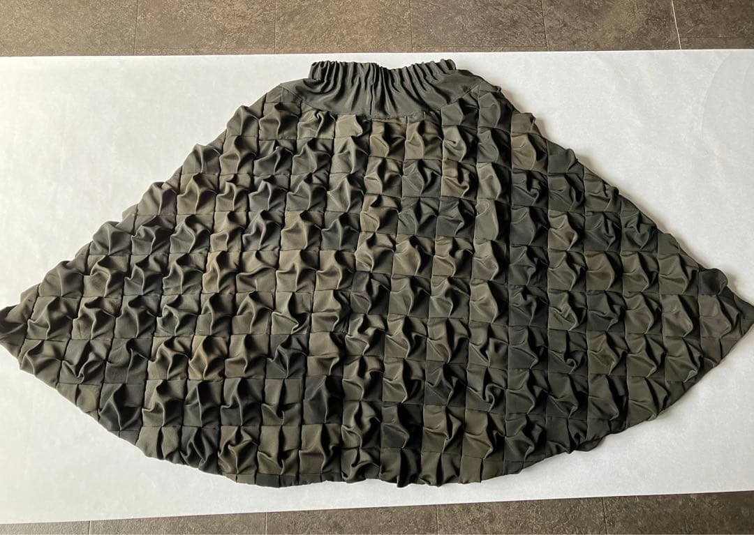 着物リメイク　総パッチワーク　変形　スカート　マフラー