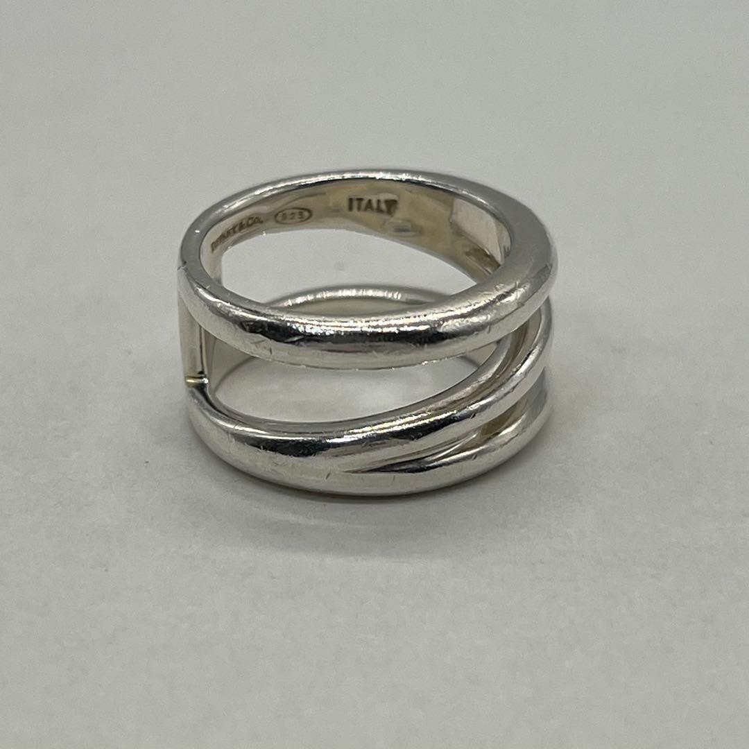 ティファニー TIFFANY ダイアゴナルリング 14号 SV925