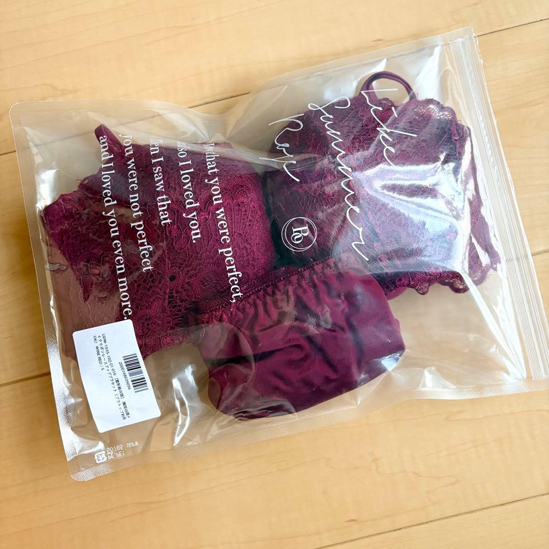 under the rose 瞬間谷間メイク　リボンレースアップブラセット S