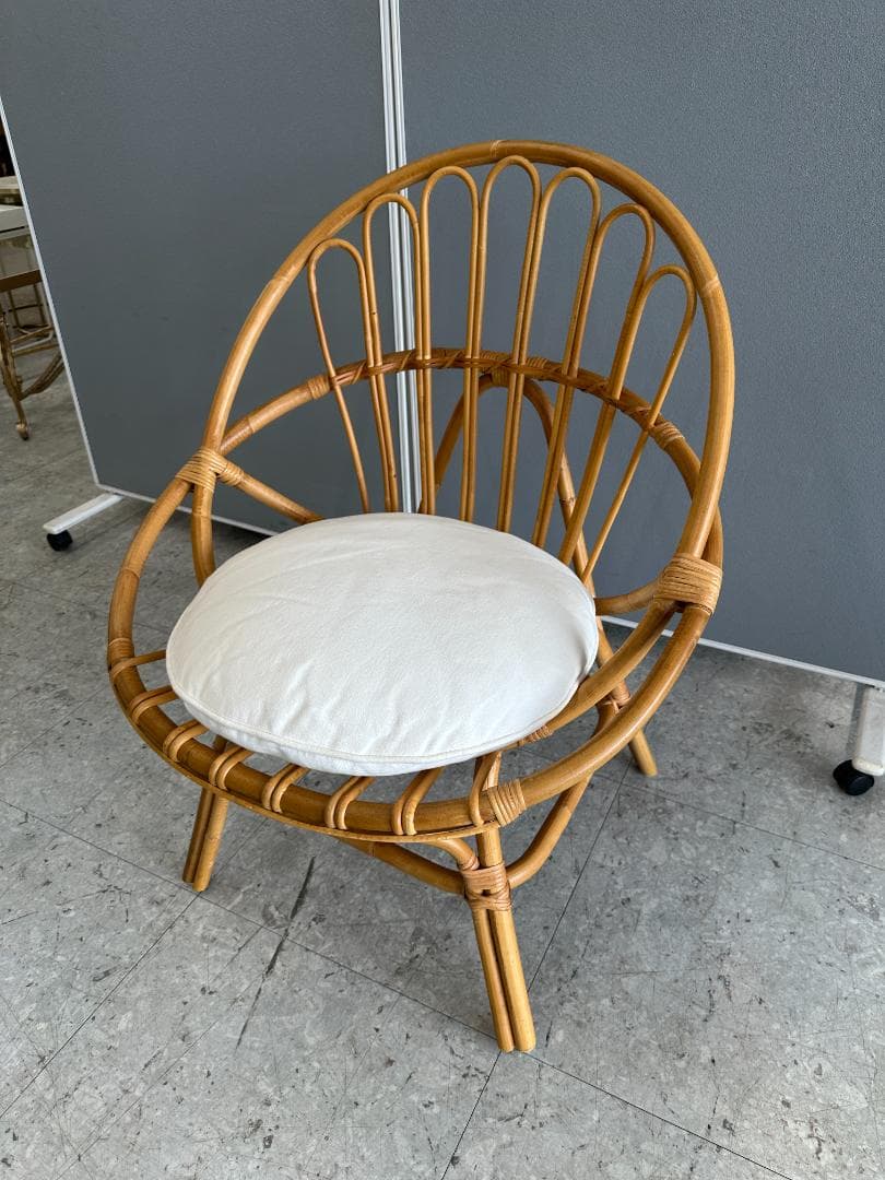 unico　ラタンチェア　CAGE(カージュ)　ブラウン　籐家具