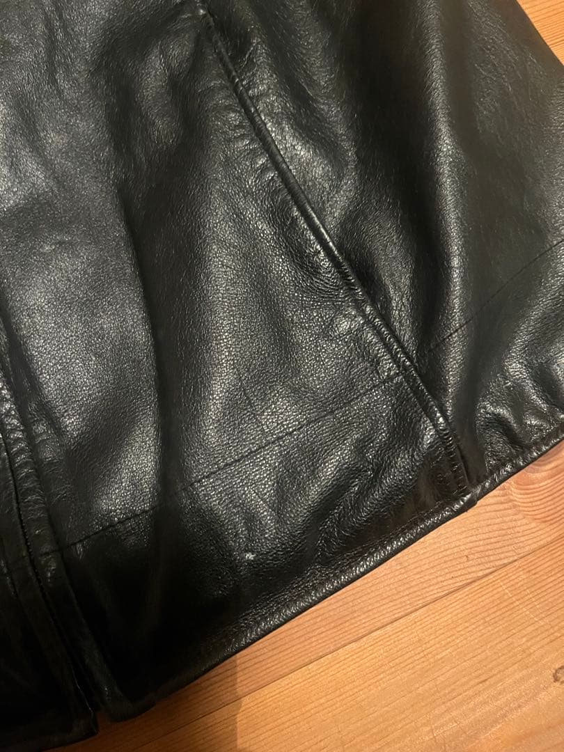 90s Wilson leather レザージャケット シングル ブラック 本革