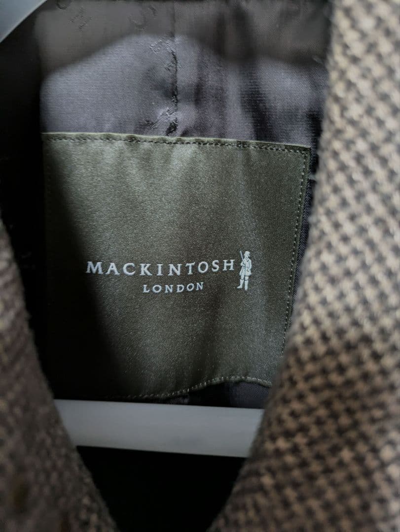 マッキントッシュ　ロンドン　チェックトレンチコート