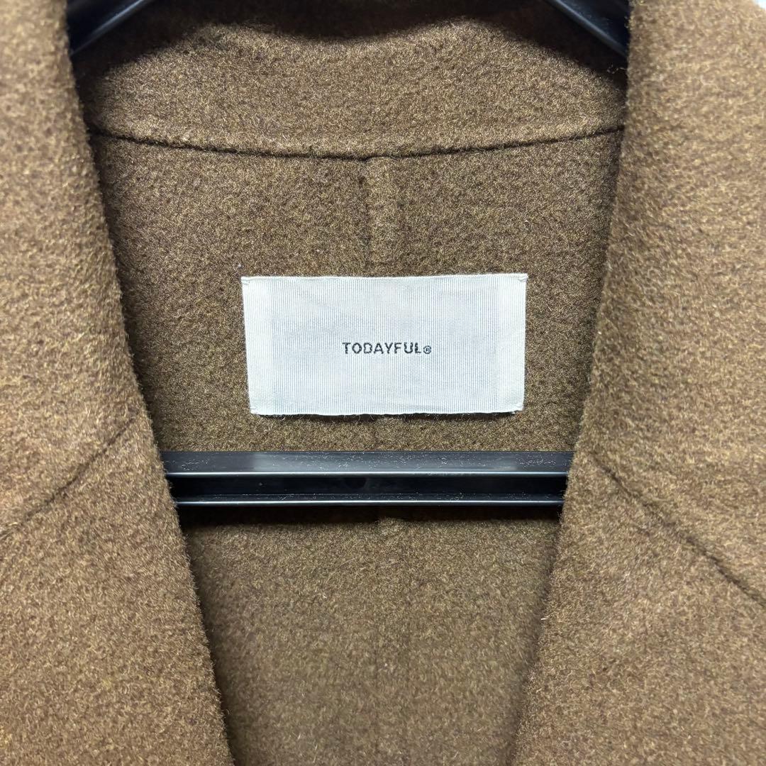 TODAYFUL ブラウン　チョコ　オーバーコート　ウールコート　36サイズ