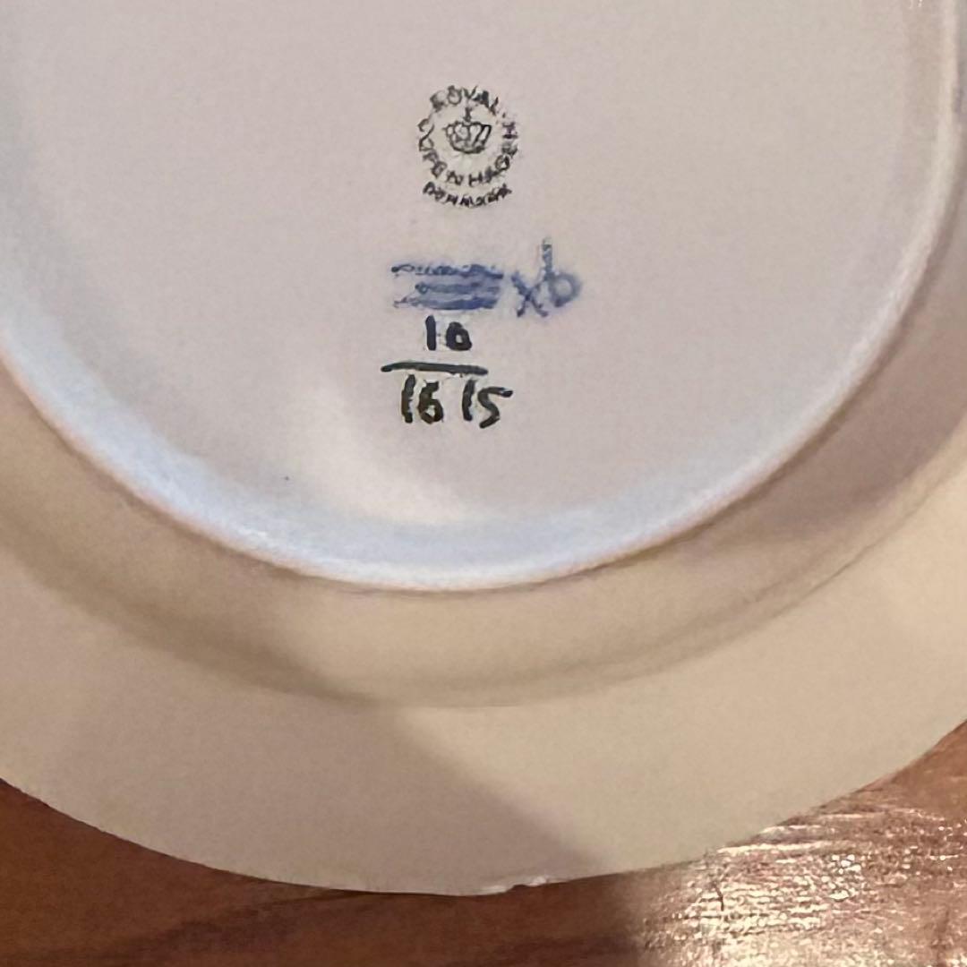 ロイヤルコペンハーゲン ブルーフラワー深皿 約23㎝ 6枚セット内1枚は欠け有