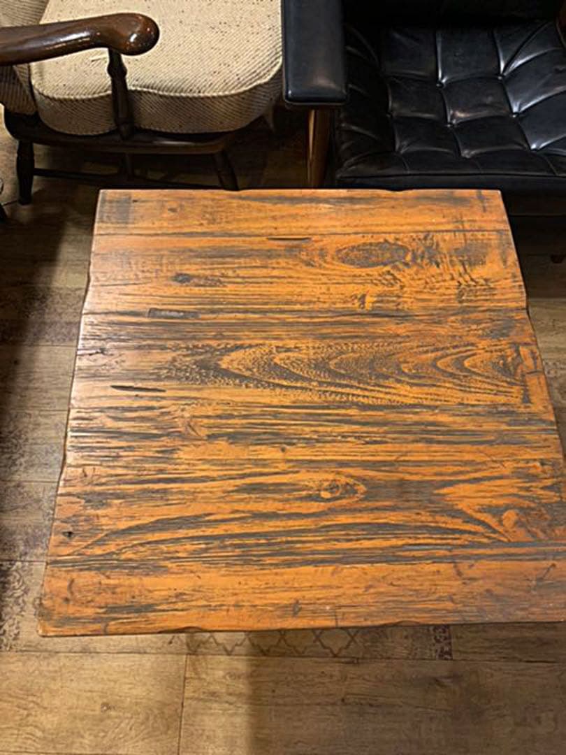 ヴィンテージ　アイアン脚テーブル