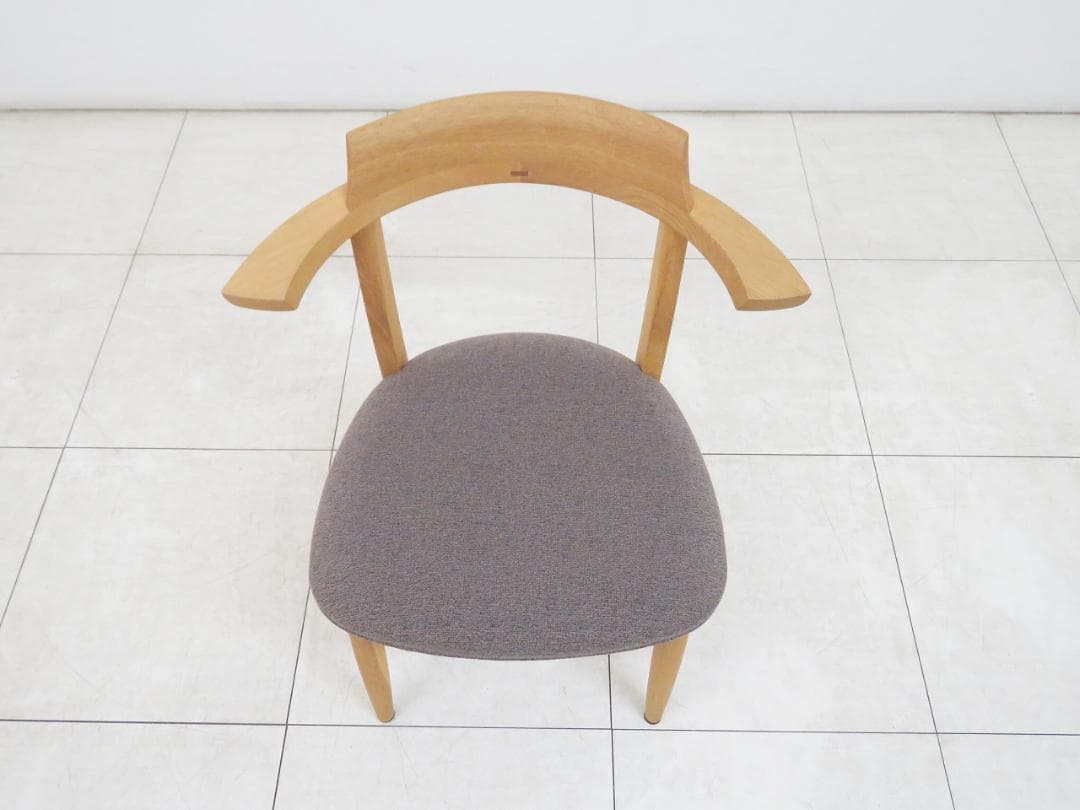 ★美品★柏木工 ソフィー ダイニングチェア オーク無垢 張座 IDC大塚家具 ①