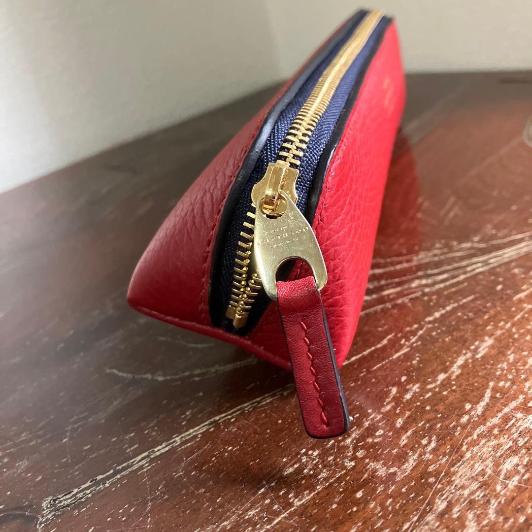 SMYTHSON 赤 筆箱　新品未使用　値下げ不可