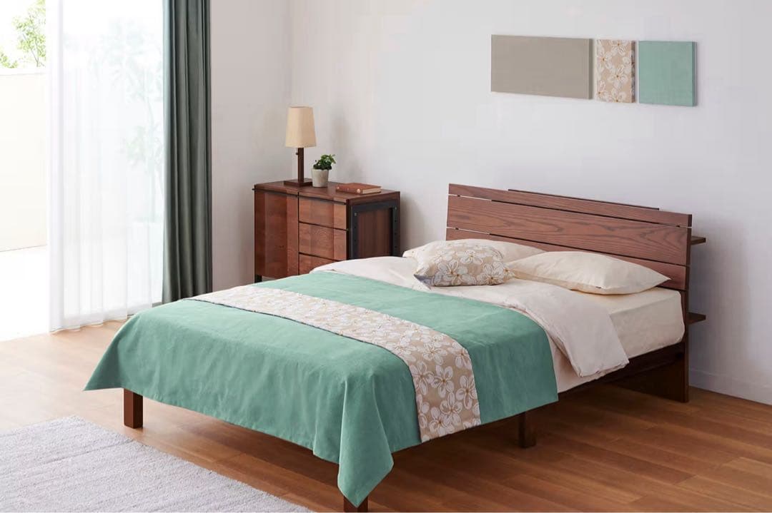 ベッドスプレッド　a.flat ミントグリーン