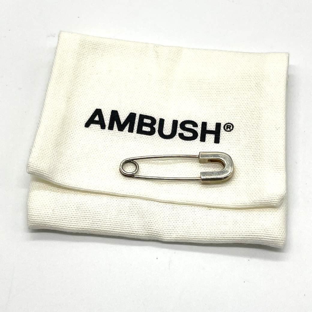 AMBUSH アンブッシュ 安全ピン ピアス シルバー 925