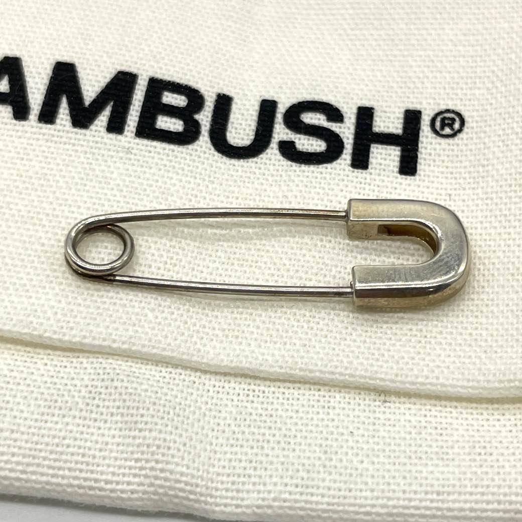 AMBUSH アンブッシュ 安全ピン ピアス シルバー 925