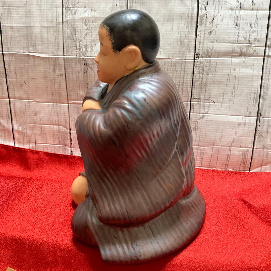 大倉謹製　陶器製 仙台四郎 幸福を呼ぶ 福の神 縁起物 招福 仙壺四郎