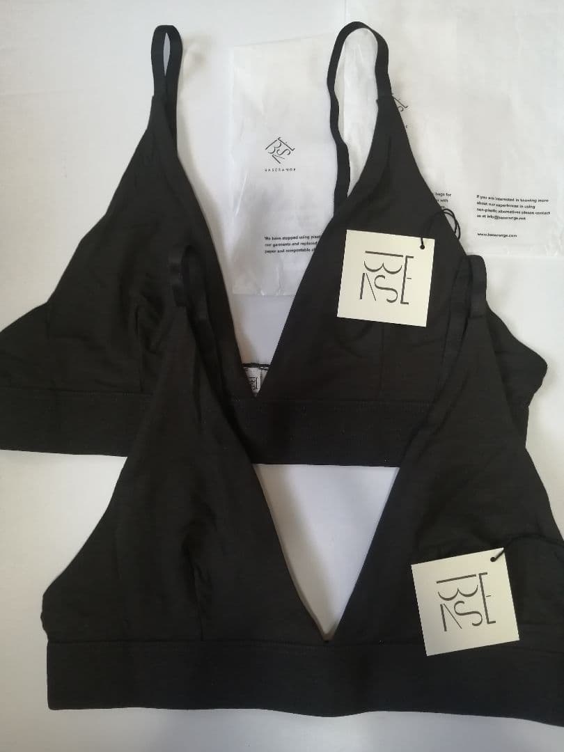 【新品未使用】2枚セット Baserange Triangle Bra L