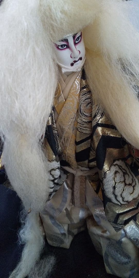 アンティーク紅白歌舞伎 人形