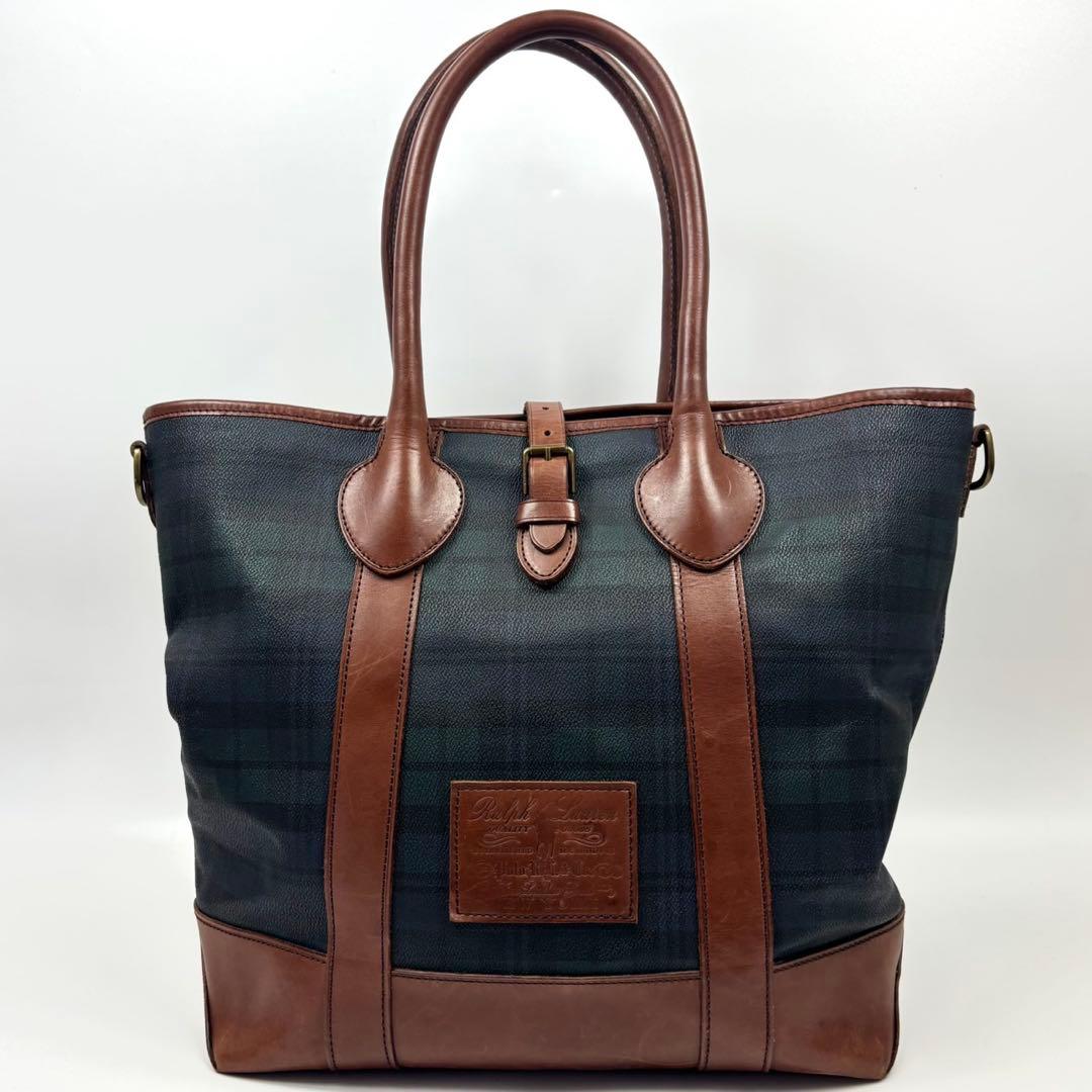 専用RALPH LAUREN トートバッグ PVC 大容量 A4収納可