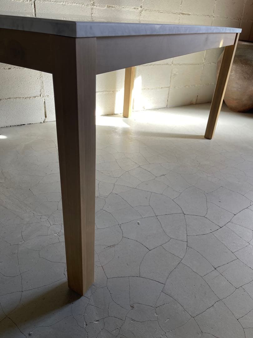 Francfranc フランフラン　チェロ ダイニングテーブル　大理石 ×ウッド