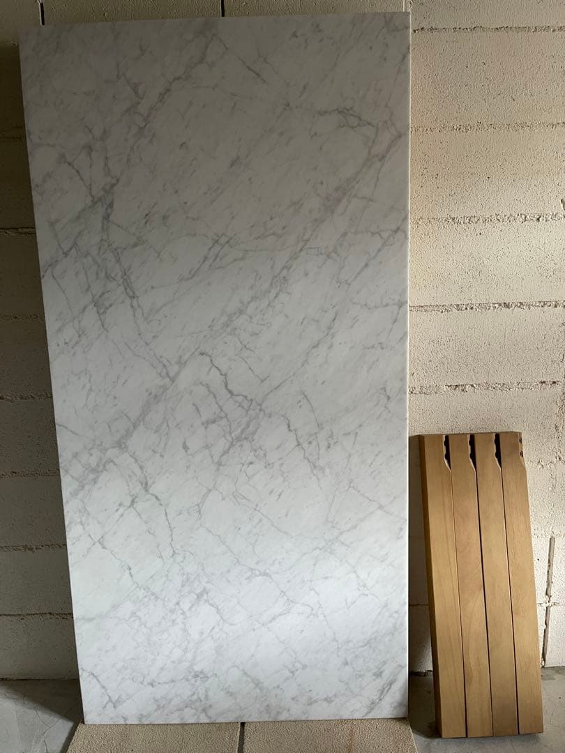 Francfranc フランフラン　チェロ ダイニングテーブル　大理石 ×ウッド