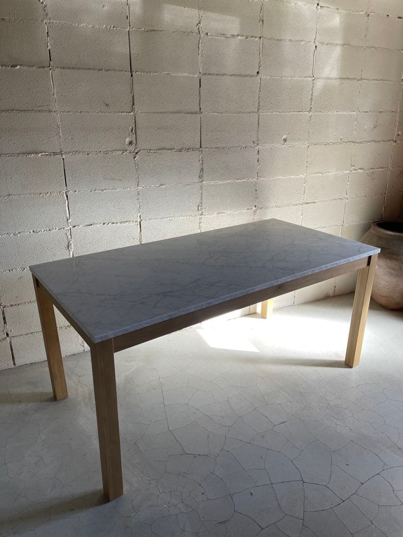 Francfranc フランフラン　チェロ ダイニングテーブル　大理石 ×ウッド