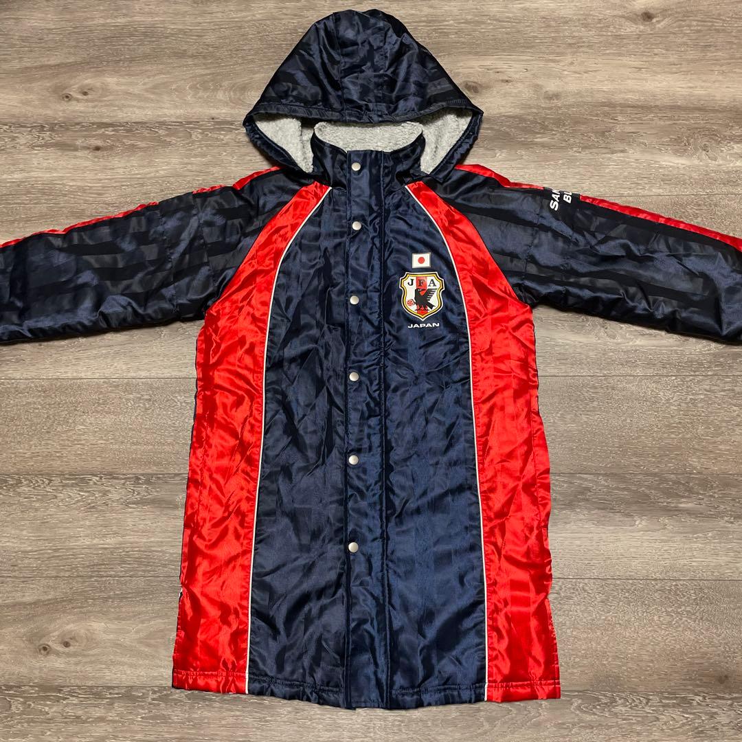 希少品 JFAサッカー日本代表 SAMURAI BLUE ベンチコート 150