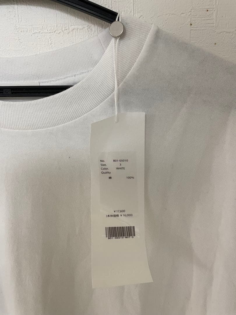 COMOLI 25SS コットンジャージー半袖Tシャツ　コモリ　サイズ3