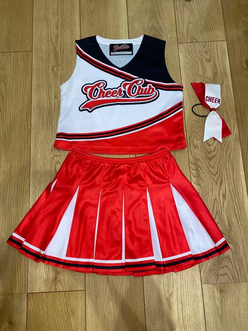 チアクラブ ユニフォーム 上S下M リボン