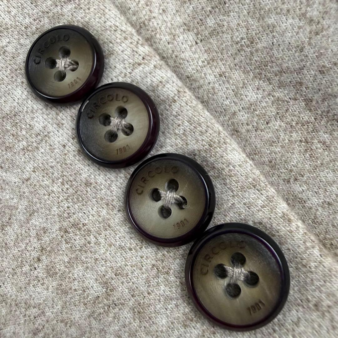 美品 XL チルコロ スーツ セットアップ テーラードジャケット パンツ 裏起毛