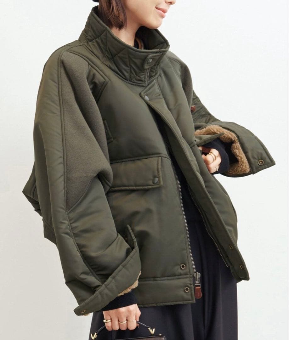 MM 【R13】RIBBED FLIGHT BOMBER JACKET