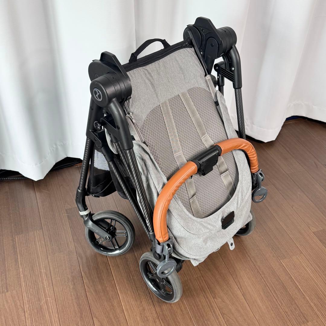 【美品】cybex サイベックス メリオ カーボン 折りたたみ 軽量 グレー