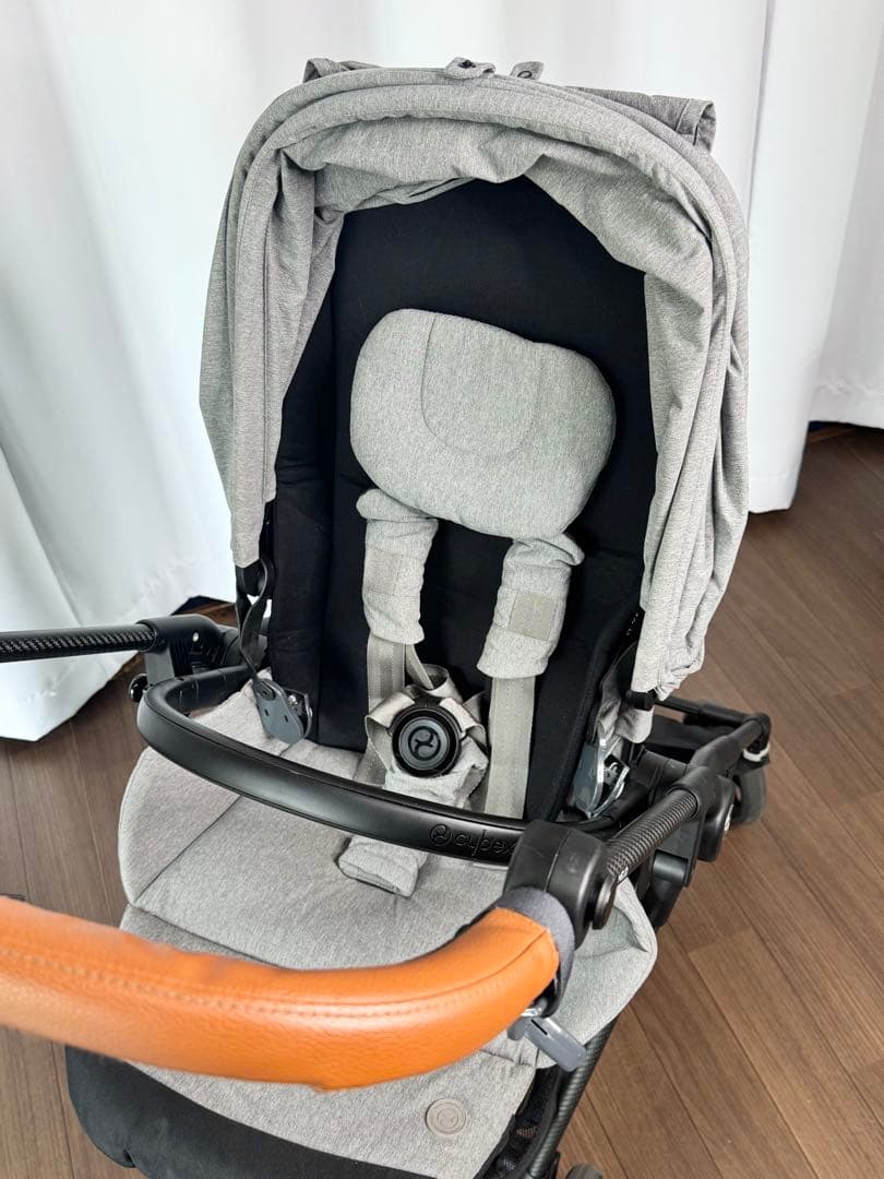 【美品】cybex サイベックス メリオ カーボン 折りたたみ 軽量 グレー