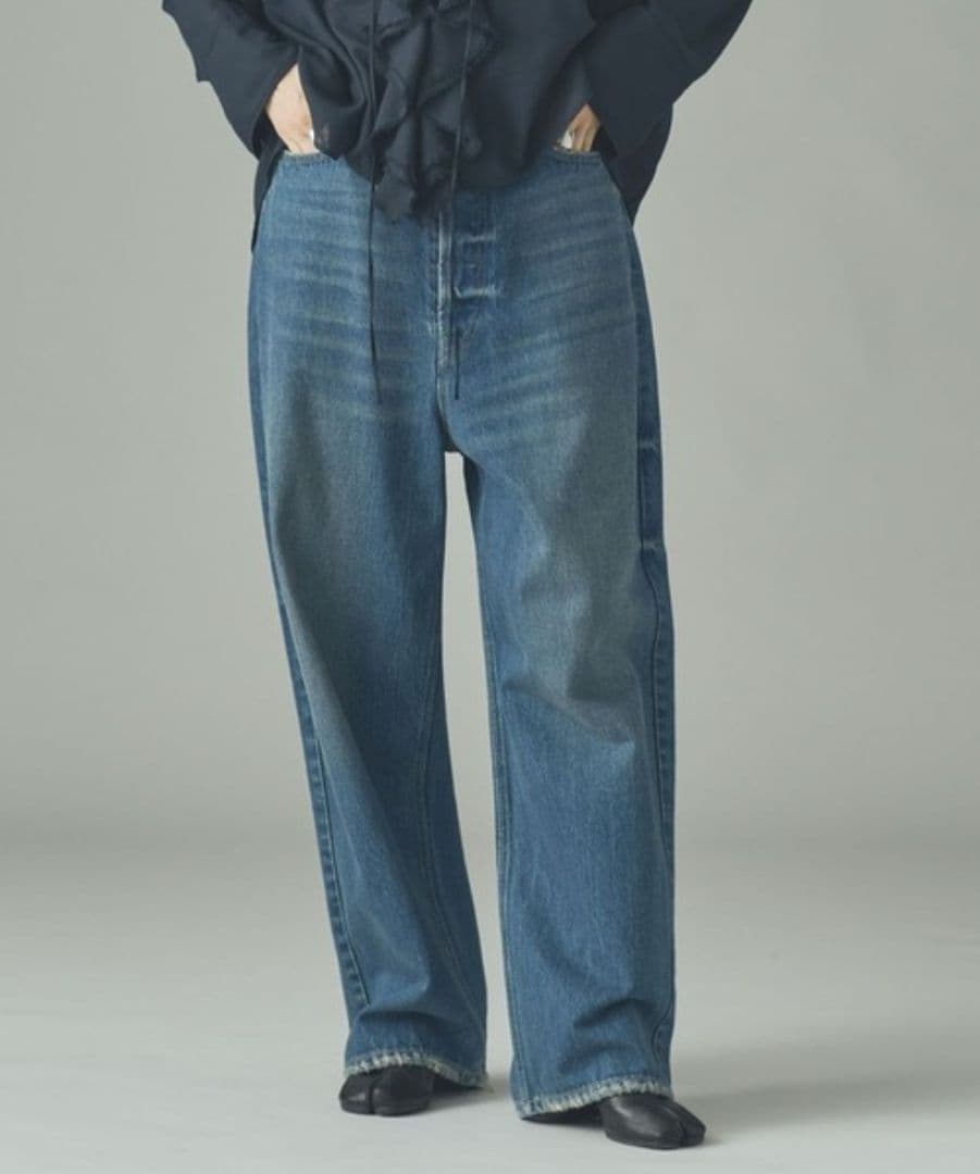 美品Curensologyカレンソロジー&RC ワイドルーズデニムパンツ38