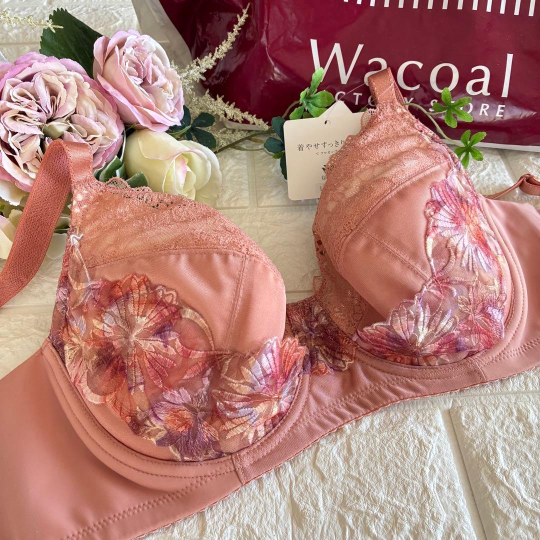 Wacoal ラゼ 着やせすっきりブラ上下セットF70❣️OR✿·͜·素敵❁⃘*.゜