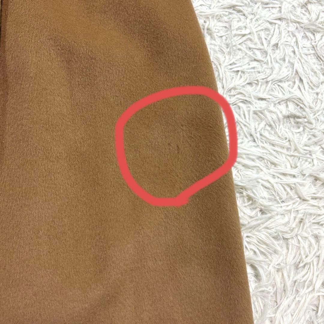 【極美品】マダムニコル キャメル カシミア100% ダブルチェスターコート M