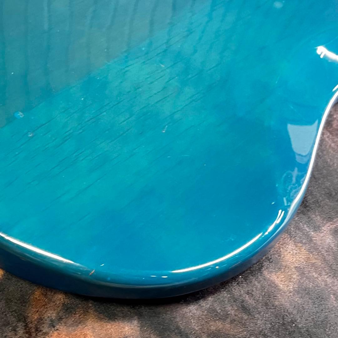 フォトジェニック ジャズベース シースルーブルー 管AC