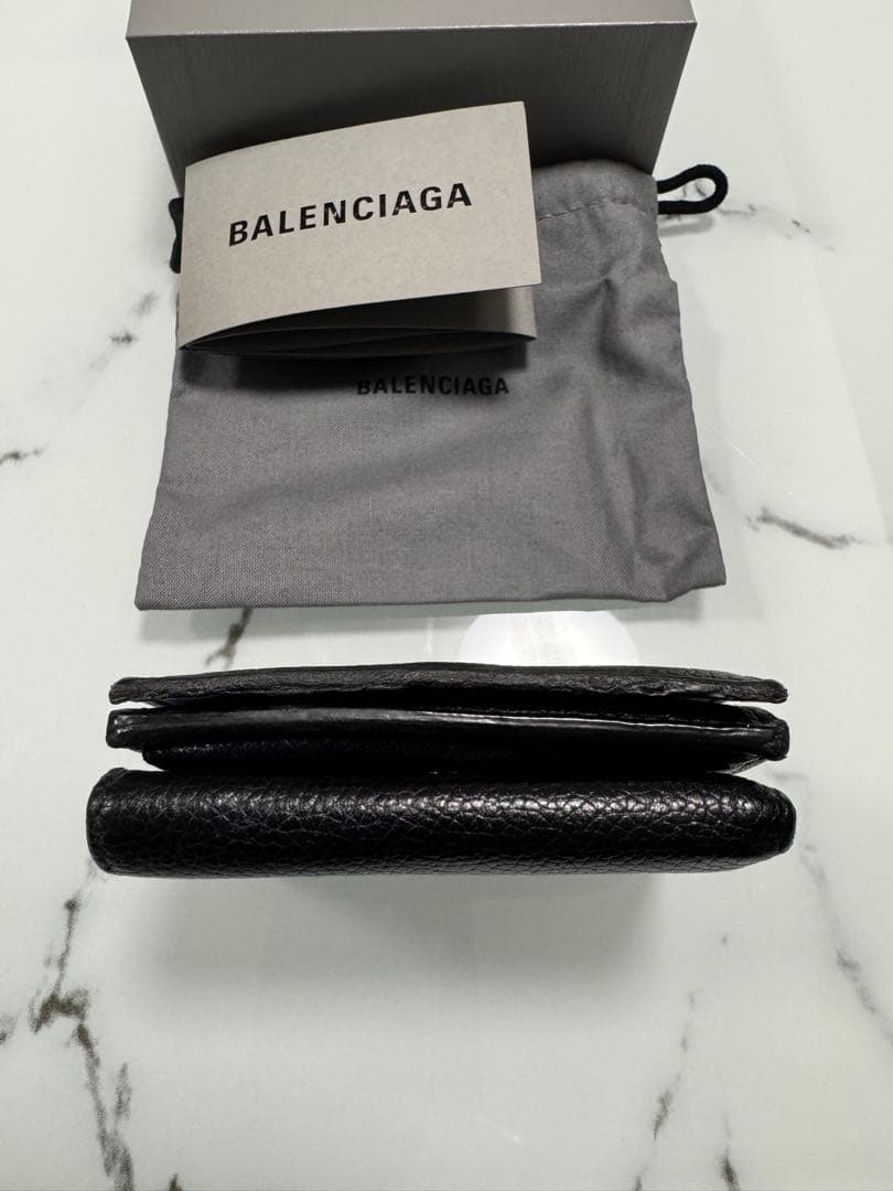 【土曜SALE】BALENCIAGA ブラック 三つ折り財布
