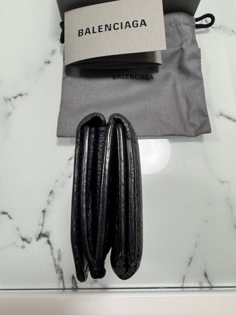 【土曜SALE】BALENCIAGA ブラック 三つ折り財布