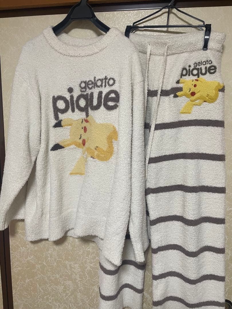 ジェラピケ ポケモンスリープベビモコジャガードプルオーバー&ロングパンツセット
