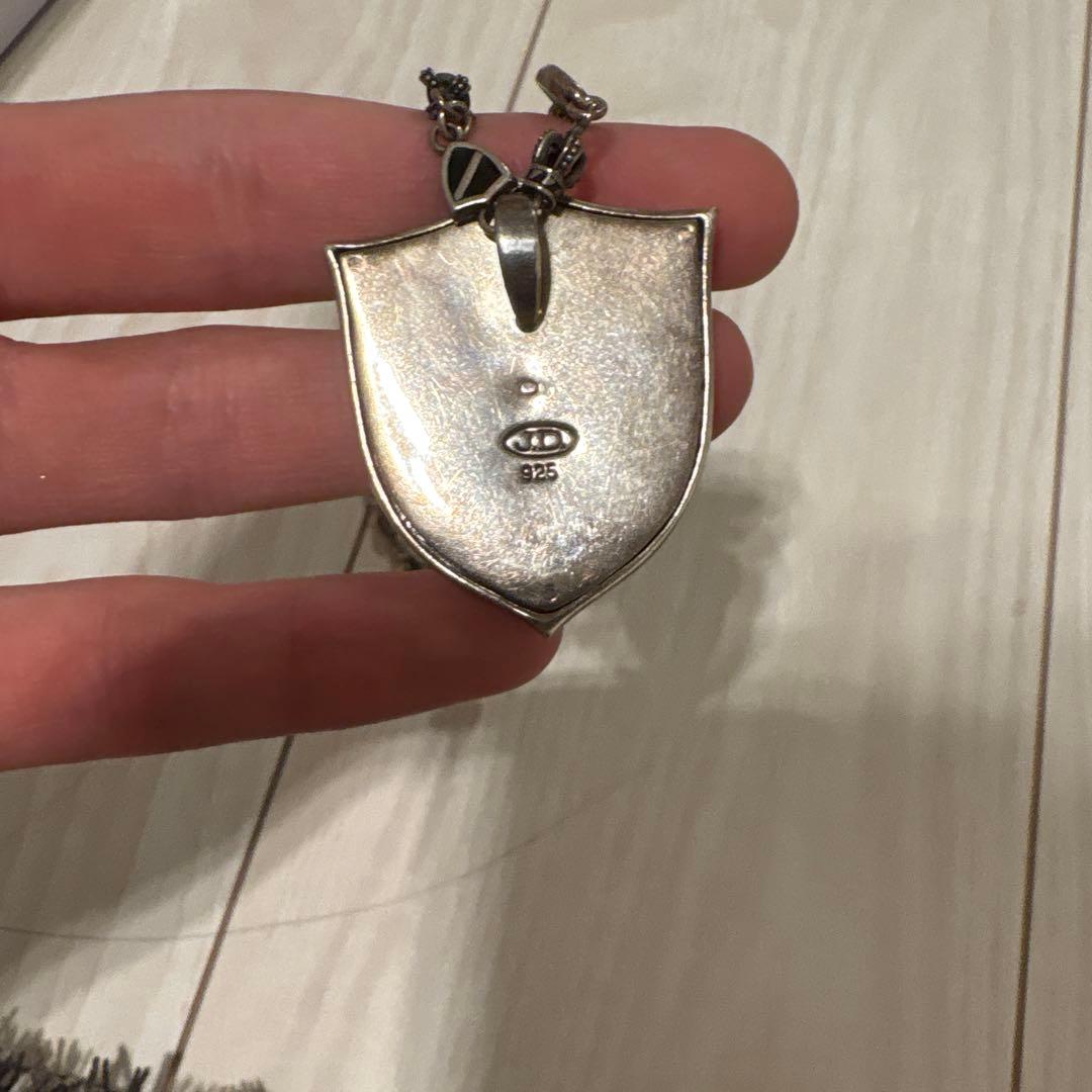 Justin Davis クラウン シールド ネックレス 925 ペンダント王冠