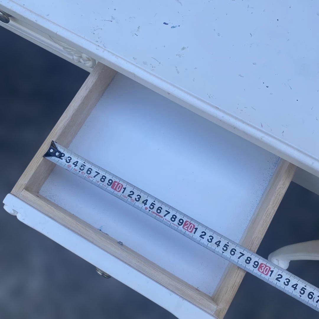 コンソールテーブル　ホワイト　ロココ調　猫脚　姫系　アンティーク調