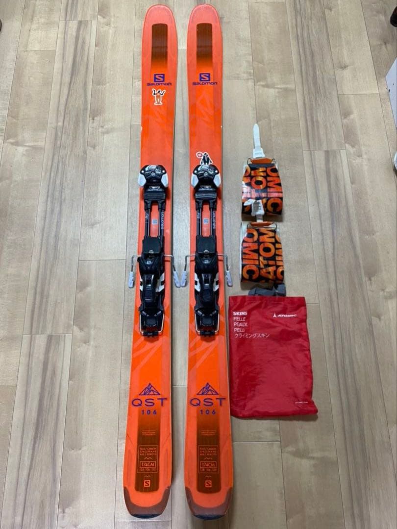 サロモン　スキー板 174cm　ファット　QST106 　SALOMON