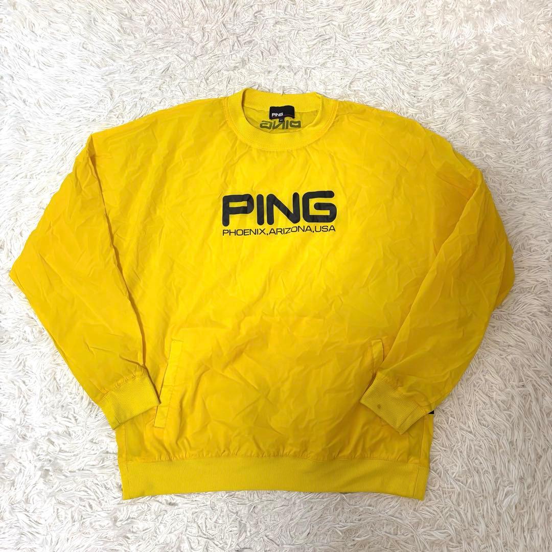 PING ピン スニード ツインスニード イエロー 防風 ビックロゴ ブルゾン