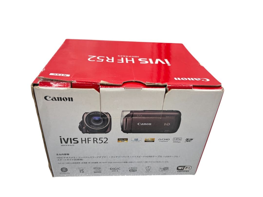 Canon ivis HF R52 ビデオカメラ　キャノン　ビデオカメラ レッド