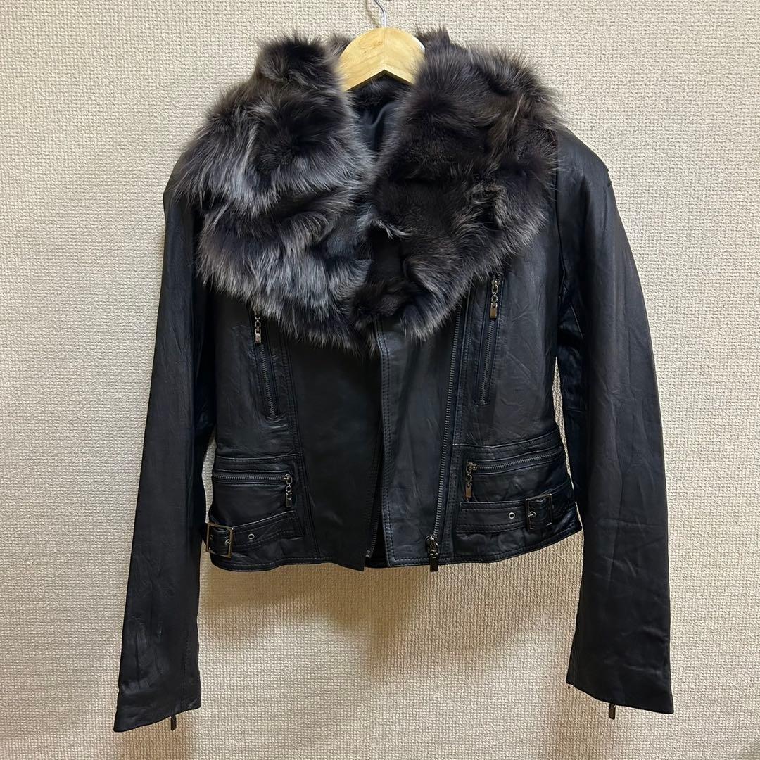 希少　panaji 羊革　2way ライダース　goa company ブラック