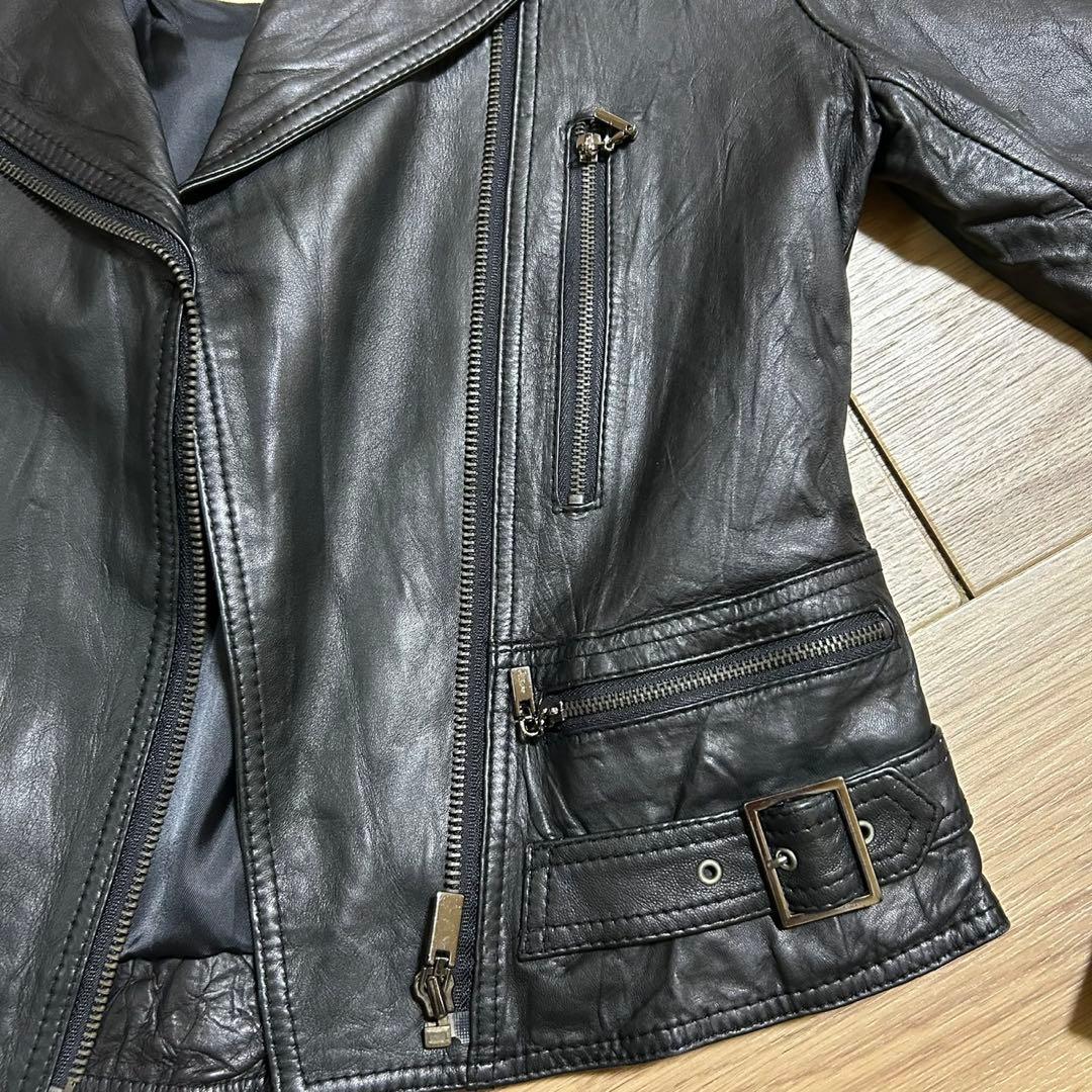 希少　panaji 羊革　2way ライダース　goa company ブラック