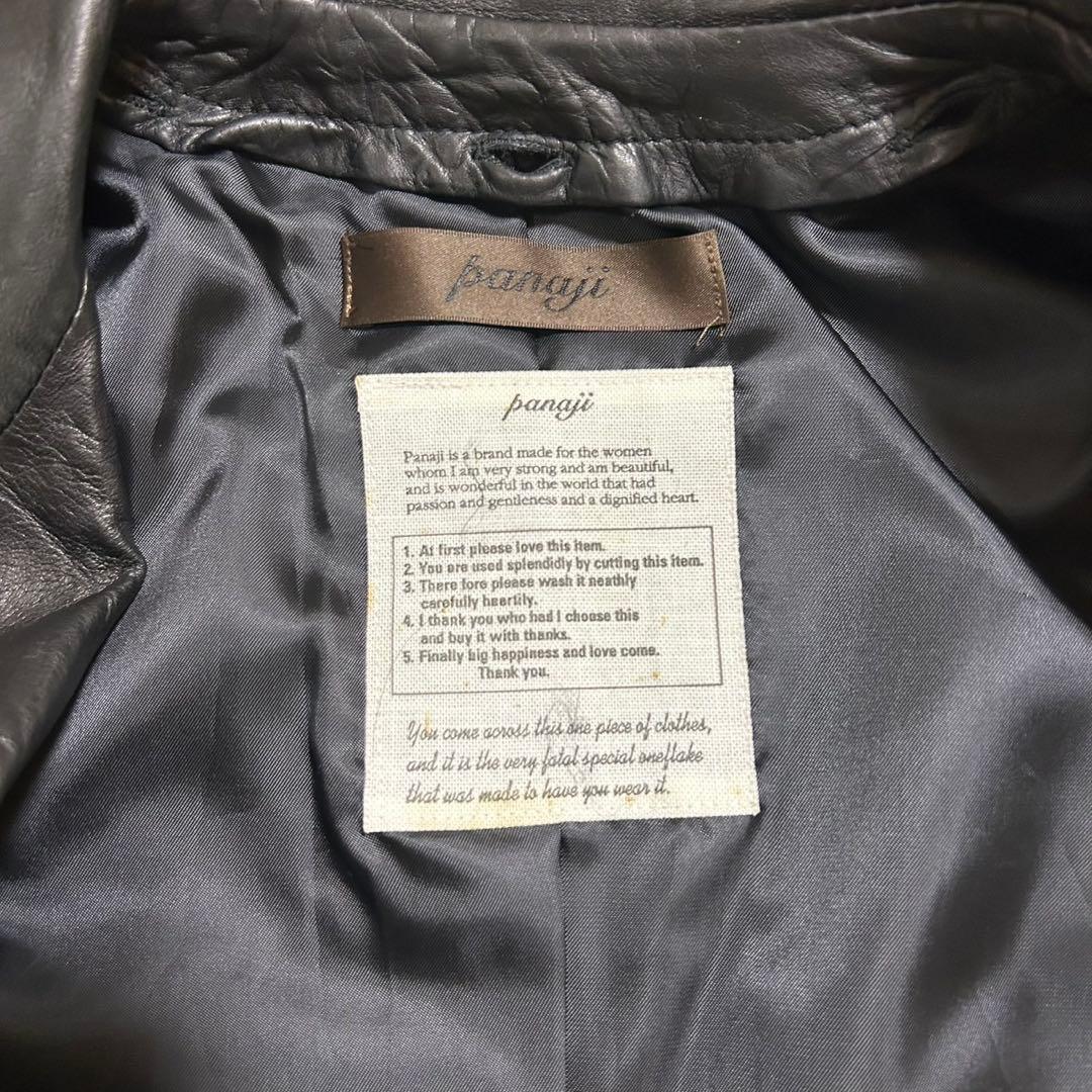 希少　panaji 羊革　2way ライダース　goa company ブラック
