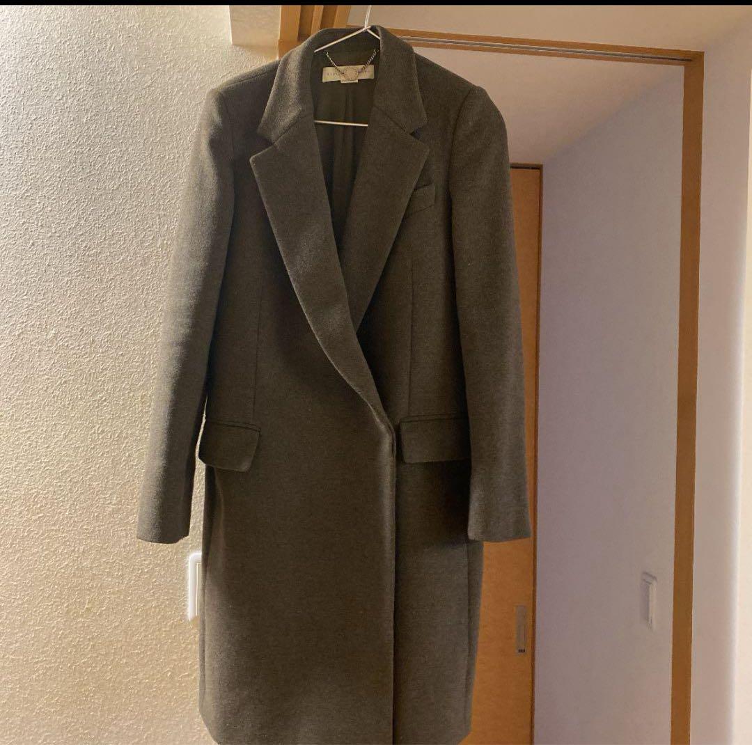 ステラマッカートニーチェスターコート カーキ色